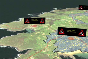 Gestión de tráfico mediante la integración de un GIS con un sistema de navegación realista en 3D sobre el territorio thumbnail