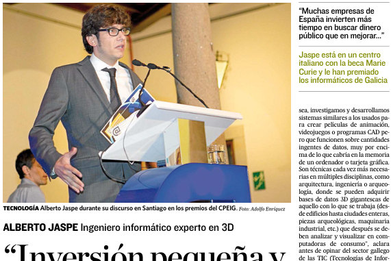 «Inversión pequeña y talento pueden crear todo un imperio TIC», scan of the page