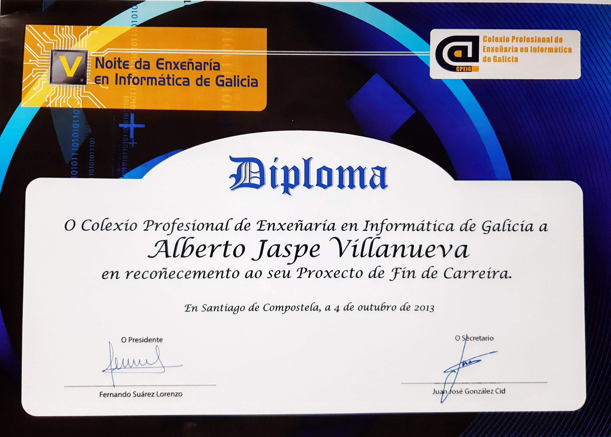 AMD Best Master Thesis Award and Best Graduate Thesis Award diploma