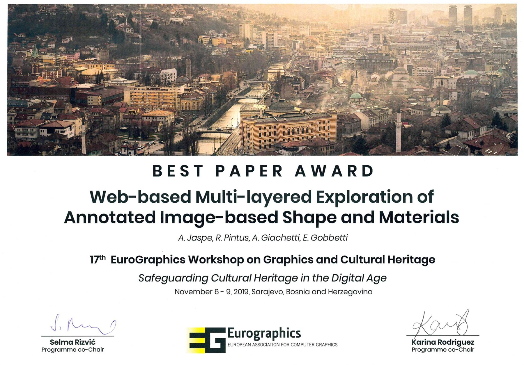 Best paper award diploma