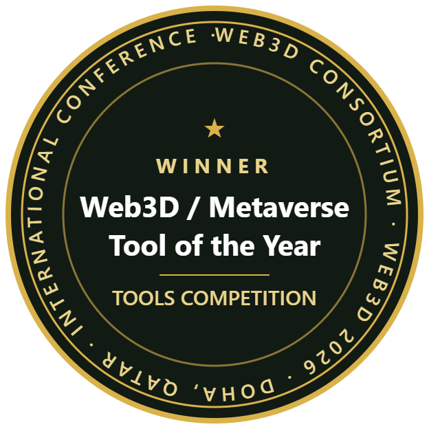 Winner, Web3D/Metaverse Tool of the Year, Web3D 2026